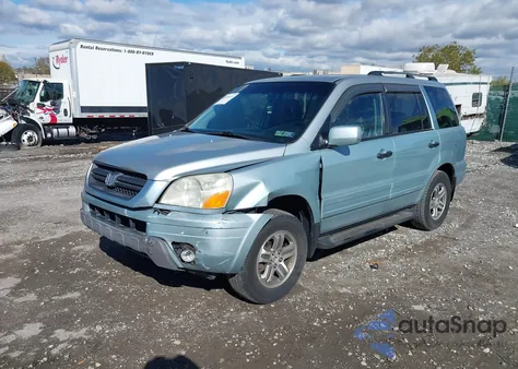 2003 Honda Pilot Ex-L from USA, damaged, VIN 2HKYF18783H527414